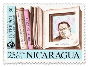 Rex Stout's fictional detective, Nero Wolfe on Nicaragua stamp  – Best Places In The World To Retire – International Living